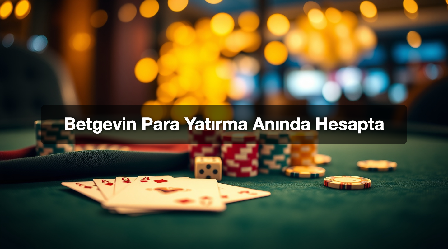 Betgevin Para Yatırma Anında Hesapta